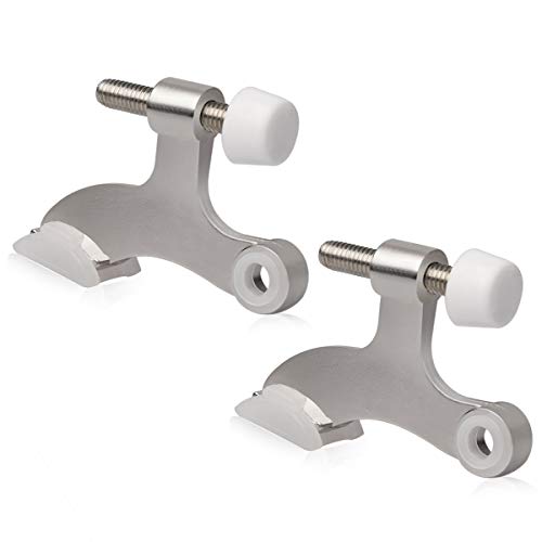 refined 2 Pack Hinge Pin Door Stopper Brushed Satin Nickel Collection