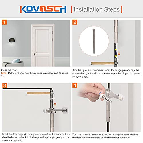 refined 2 Pack Hinge Pin Door Stopper Brushed Satin Nickel Collection