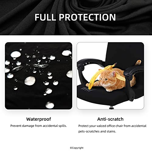 Modern Water Resistant Stretch Computer Office Chair Cover with for Daily Use