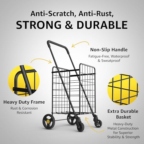 top-tier Our Modern Space Shopping Cart & 360° Swivel Wheels Set